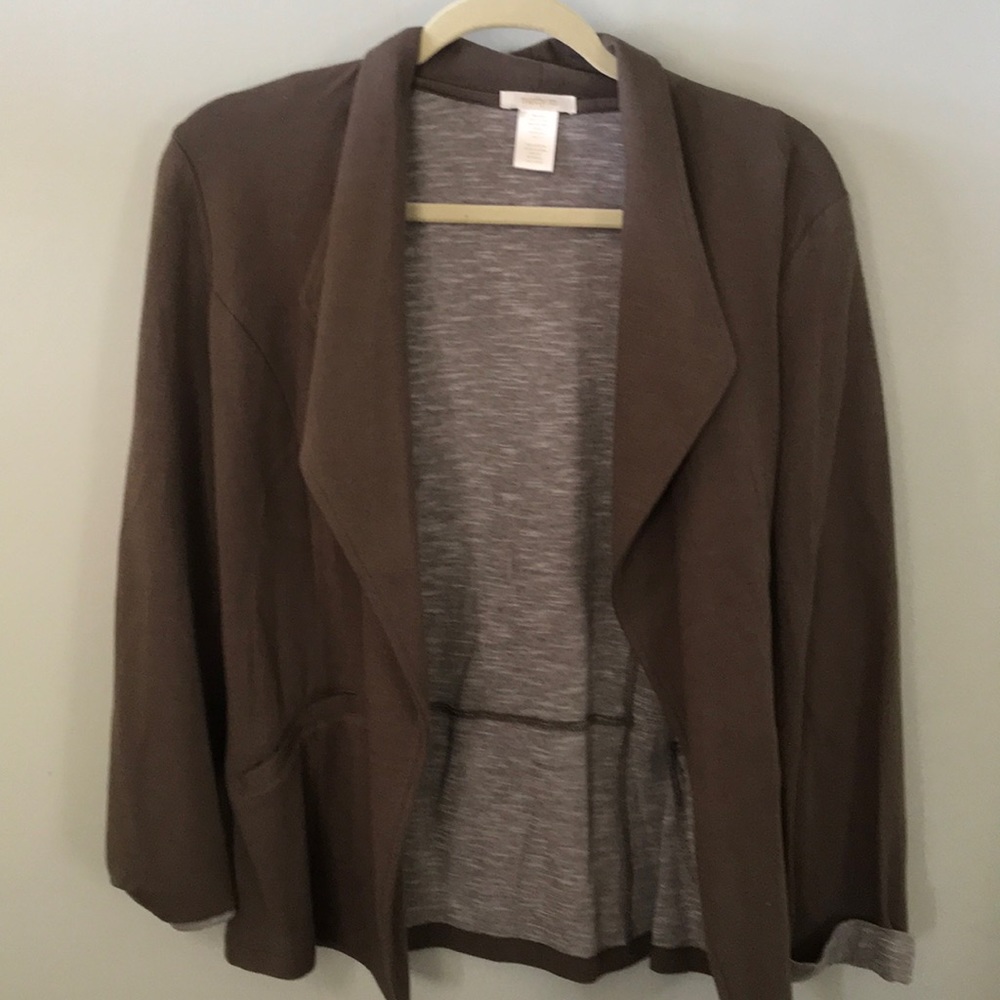 Olive Green Sweater Blazer